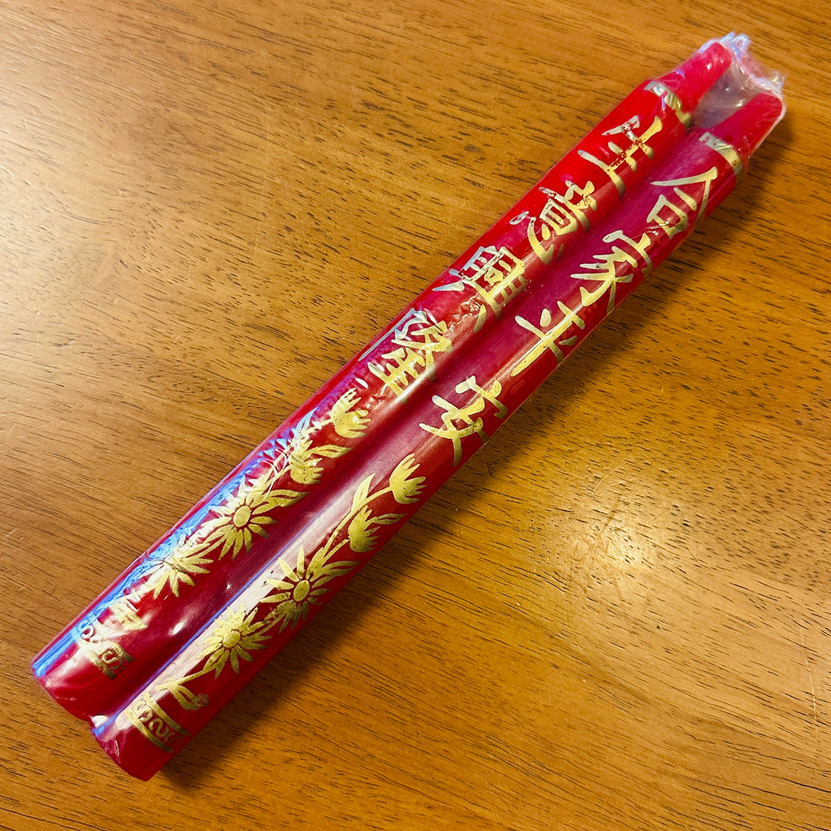 合家平安　生意興隆の蝋燭　ろうそく　仏具　ベトナム雑貨