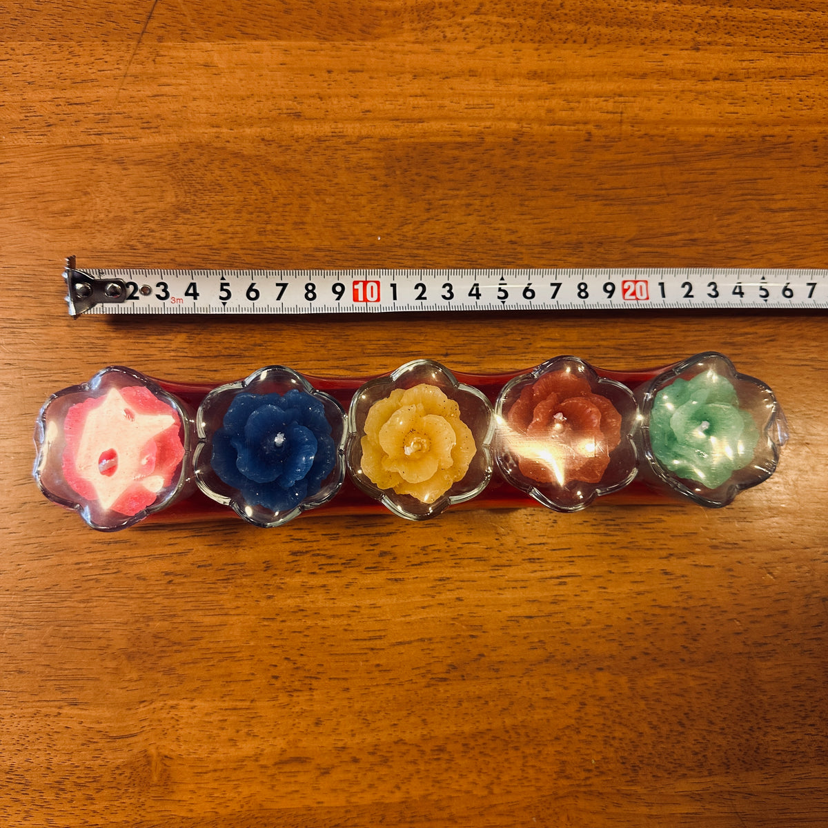 蓮華の花のろうそく5個セット　仏具　蝋燭　ベトナム雑貨